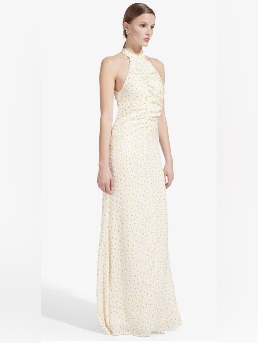 STAUD COASTAL DAISY MAXI HALTER NECK 2